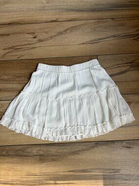 Garage White Flowy Skirt